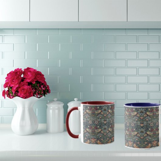 ウィリアム・モリスヴィンテージ鳥イチゴ泥棒 マグカップ