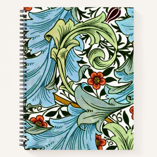 ウィリアム・モリスヴィンテージ・グランビルのパターン ノートブック (正面)