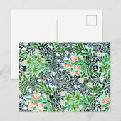 ウィリアム・モリスヴィンテージ・バウワーのパターン ポストカード (正面/裏面)