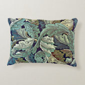 ウィリアム・モリス修復ヴィンテージリーフ・パターン アクセントクッション (裏面)