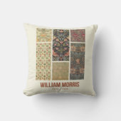 ウィリアム・モリス収集アートパターンコラージュ クッション (正面)