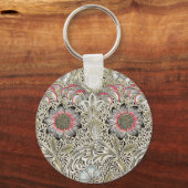 ウィリアム・モリス壁紙コーンコックルフローラ キーホルダー (正面)