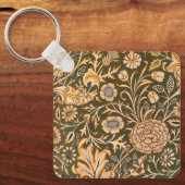 ウィリアム・モリス壁紙チェルウェルデザイン キーホルダー (正面)