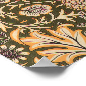 ウィリアム・モリス壁紙チェルウェルデザイン ポスター (角)