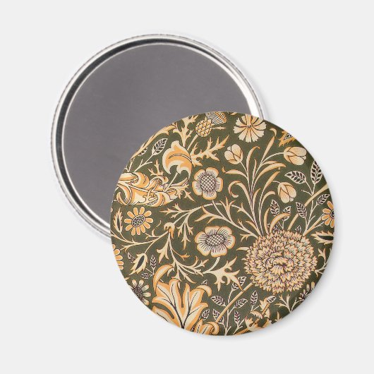 ウィリアム・モリス壁紙チェルウェルデザイン マグネット (正面/裏面)