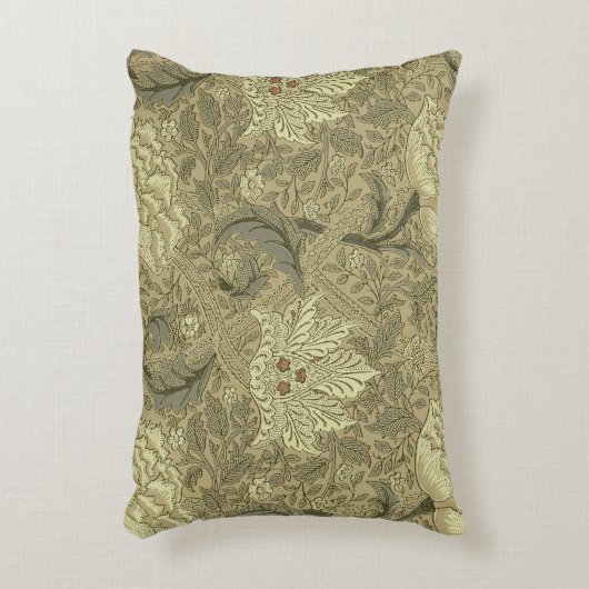 ウィリアム・モリス壁紙パターン アクセントクッション (正面(垂直))