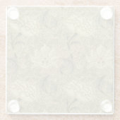 ウィリアム・モリス壁紙パターン ガラスコースター (裏面)