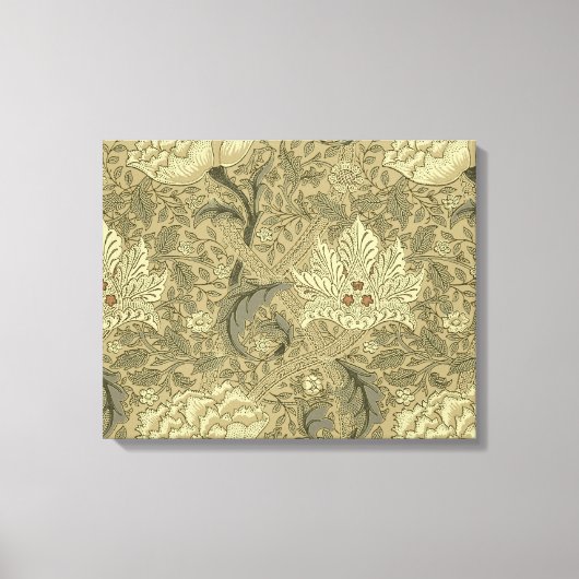 ウィリアム・モリス壁紙パターン キャンバスプリント (正面)