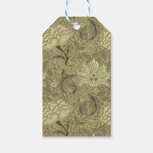 ウィリアム・モリス壁紙パターン ギフトタグ (正面)