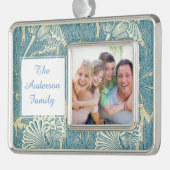 ウィリアム・モリス壁紙パターン シルバープレートフレームオーナメント (左)