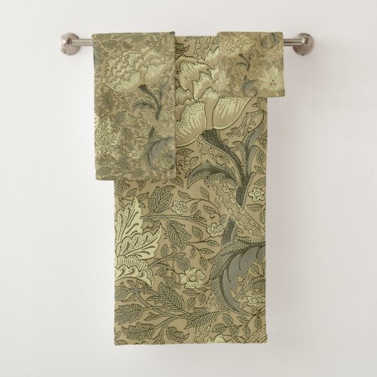ウィリアム・モリス壁紙パターン バスタオルセット (インサイチュ)