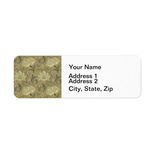 ウィリアム・モリス壁紙パターン ラベル (正面)