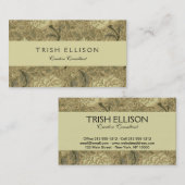 ウィリアム・モリス壁紙パターン 名刺 (正面/裏面)