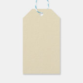 ウィリアム・モリス孔雀とドラゴン織デザイン ギフトタグ (裏面)