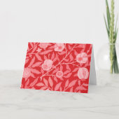 ウィリアム・モリス島 – ザクロ サンキューカード (正面)