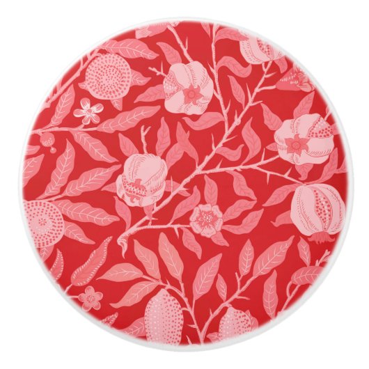 ウィリアム・モリス島 – ザクロ セラミックノブ (正面)