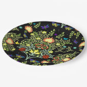 ウィリアム・モリス工芸品パターン ペーパープレート (アングル)