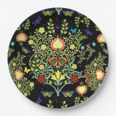 ウィリアム・モリス工芸品パターン ペーパープレート (正面)