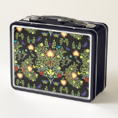 ウィリアム・モリス工芸品パターン メタルランチボックス (裏面)