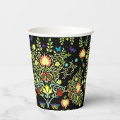 ウィリアム・モリス工芸品パターン 紙コップ (裏面)