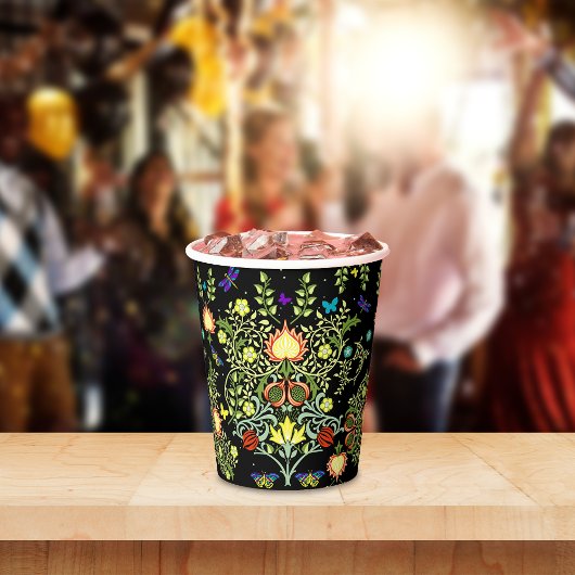 ウィリアム・モリス工芸品パターン 紙コップ