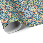 ウィリアム・モリス幾何パタモノグラムのーン ラッピングペーパー (ロールコーナー)