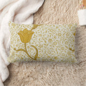 ウィリアム・モリス庭のチューリップのクッション ランバークッション (ブランケット)