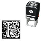 ウィリアム・モリス文字ビクトリアンFフローラスタンプ セルフインキングスタンプ (インサイチュ)