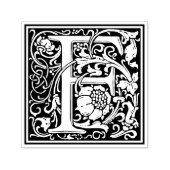 ウィリアム・モリス文字ビクトリアンFフローラスタンプ セルフインキングスタンプ (デザイン)