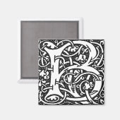 ウィリアム・モリス文字B – マグネット (正面/裏面)