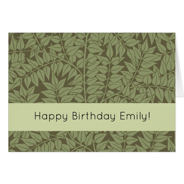 ウィリアム・モリス枝葉壁紙 (正面横)