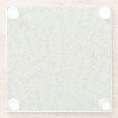 ウィリアム・モリス枝葉壁紙 ガラスコースター (裏面)