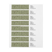 ウィリアム・モリス枝葉壁紙 ラップアラウンド宛名ラベル (シート)