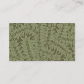 ウィリアム・モリス枝葉壁紙 名刺 (裏面)