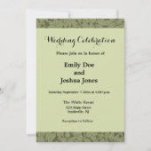 ウィリアム・モリス枝葉壁紙 招待状 (正面)