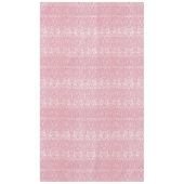 ウィリアム・モリス森林うさぎ鳥の葉ピンク テーブルクロス (正面)