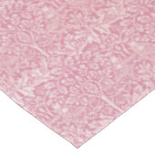 ウィリアム・モリス森林うさぎ鳥の葉ピンク テーブルクロス (アングル)