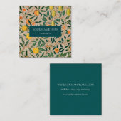 ウィリアム・モリス植物模様名刺 スクエア名刺 (正面/裏面)