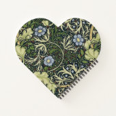 ウィリアム・モリス海苔パターンフローラヴィンテージアート ノートブック (裏面)