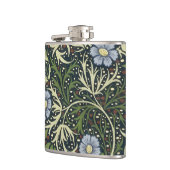 ウィリアム・モリス海苔パターンフローラヴィンテージアート フラスク (左)