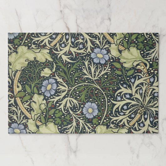 ウィリアム・モリス海苔パターンフローラヴィンテージアート ペーパーパッド (正面)