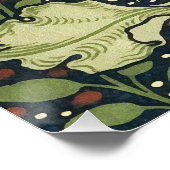 ウィリアム・モリス海苔パターンフローラヴィンテージアート ポスター (コーナー)