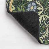 ウィリアム・モリス海苔パターンフローラヴィンテージアート マウスパッド (コーナー)