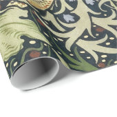 ウィリアム・モリス海苔パターンフローラヴィンテージアート ラッピングペーパー (ロールコーナー)