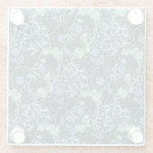 ウィリアム・モリス海苔パターン ガラスコースター (裏面)