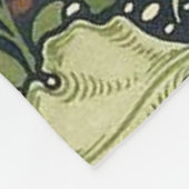 ウィリアム・モリス海苔パターン フリースブランケット (角)