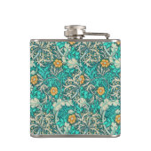 ウィリアム・モリス海藻の模様とモノグラム フラスク (裏面)