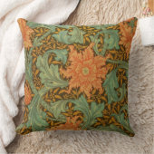 ウィリアム・モリス独身のステムパターンアールヌーボー クッション (ブランケット)