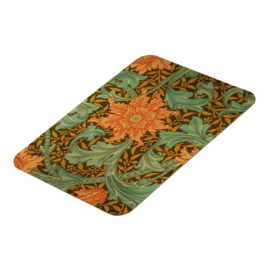 ウィリアム・モリス独身のステムパターンアールヌーボー マグネット (左側)