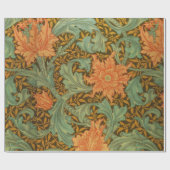 ウィリアム・モリス独身のステムパターンアールヌーボー ラッピングペーパー (フラット)
